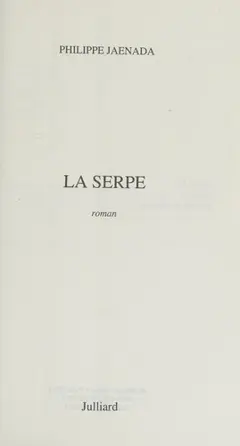 La serpe, couverture