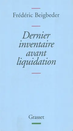 Dernier inventaire avant liquidation