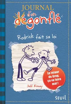 Journal d'un dégonflé, tome 2 : Rodrick fait sa loi, couverture