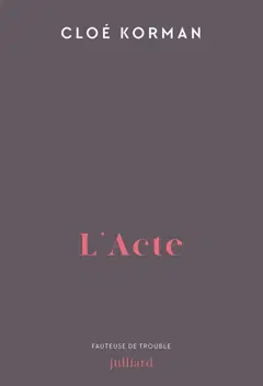 L'acte, couverture