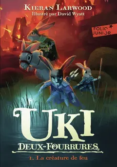 Uki Deux-Fourrures, tome 1 : La créature de feu, couverture