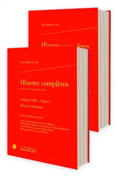 Œuvres complètes, tome 8 : œuvres littéraires