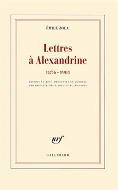 Lettres à Alexandrine : 1876-1901, couverture