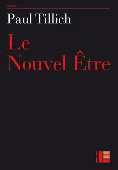 Œuvres de Paul Tillich, tome 14 : Le nouvel être, couverture