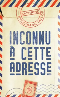 Inconnu à cette adresse, couverture