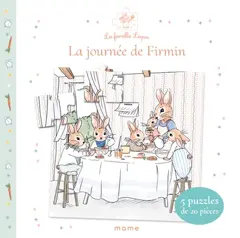 La famille lapin. La journée de Firmin : 5 puzzles de 20 pièces, couverture