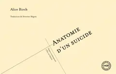 Anatomie d'un suicide. Anatomy of a suicide, couverture