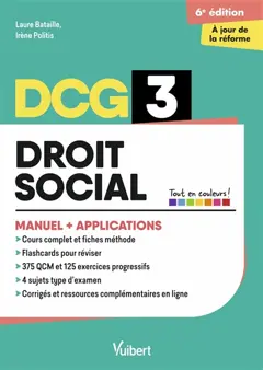 DCG 3, droit social : manuel + applications