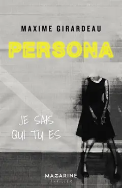Persona : je sais qui tu es : thriller, couverture