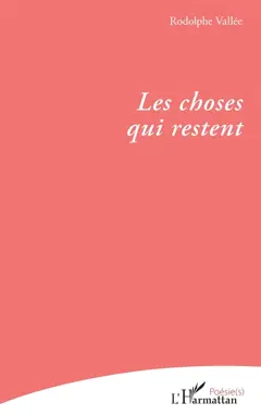 Les choses qui restent, couverture