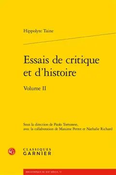 Essais de critique et d'histoire, tome 2