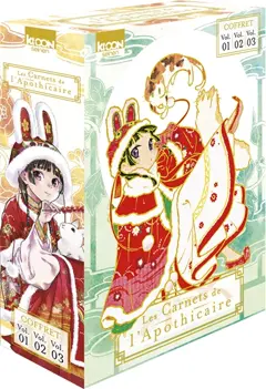 Les carnets de l'apothicaire : coffret vol. 01, vol. 02, vol. 03, couverture