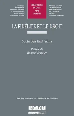 La fidélité et le droit