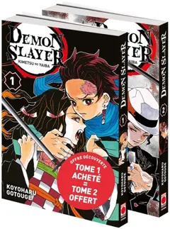 Demon slayer : offre découverte tome 1 acheté = tome 2 offert, couverture