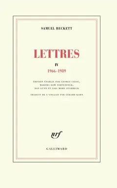 Lettres, tome 4 : 1966-1989, couverture