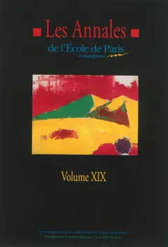 Les annales de l'Ecole de Paris du management, tome 19 : Travaux de l'année 2012