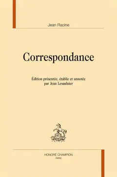 Correspondance, couverture