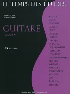 Le temps des études : guitare, tome 1 : 67 études