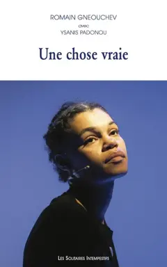 Une chose vraie, couverture