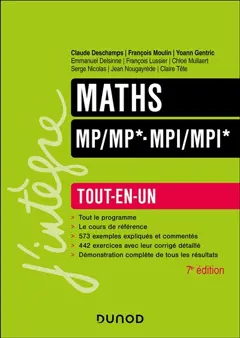 Maths MP, MP*, MPI, MPI* : tout-en-un