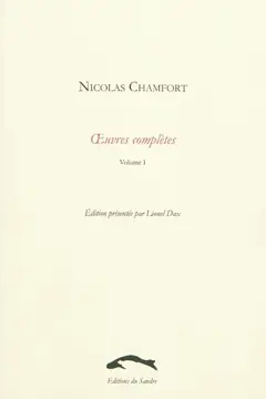 Œuvres complètes, tome 1, couverture