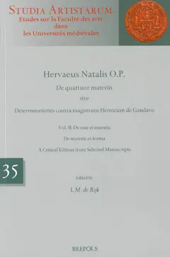 De quattuor materiis sive Determinationes contra magistrum Henricum de Gandavo, tome 2