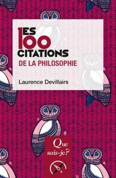 Les 100 citations de la philosophie, couverture