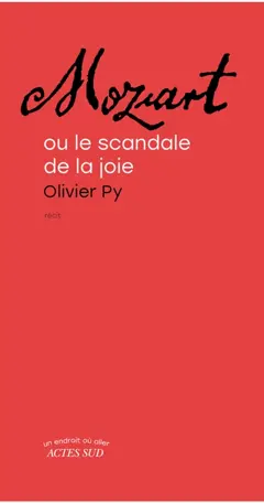 Mozart ou Le scandale de la joie, couverture