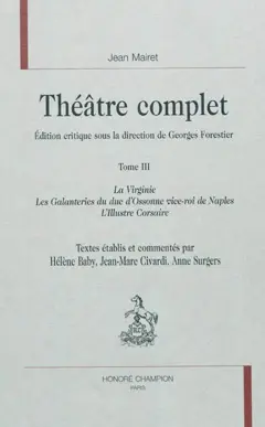 Théâtre complet, tome 3