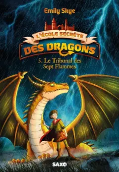 L'école secrète des dragons, tome 5 : Le tribunal des Sept Flammes, couverture