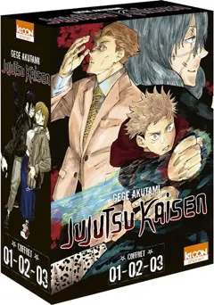 Jujutsu kaisen : coffret 01, 02, 03, couverture