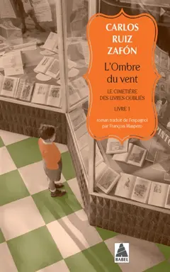 Le cimetière des livres oubliés, tome 1 : L'ombre du vent, couverture