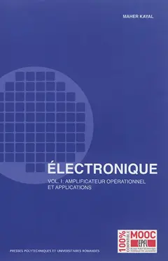 Electronique, tome 1 : Amplificateur opérationnel et applications, couverture