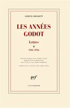 Lettres, tome 2 : Les années Godot : 1941-1956, couverture