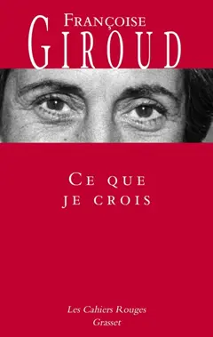 Ce que je crois, couverture