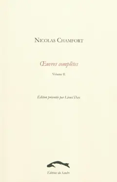 Œuvres complètes, tome 2, couverture