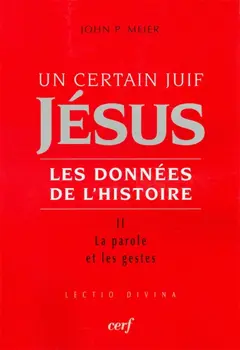Jésus, un certain Juif : les données de l'histoire, tome 2 : La parole et les gestes