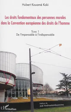 Les droits fondamentaux des personnes morales dans la Convention européenne des droits de l'homme, tome 1 : De l'impensable à l'indispensable
