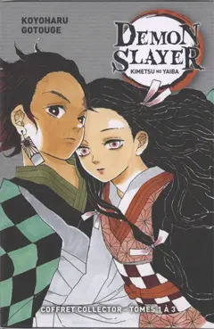 Demon slayer : Kimetsu no yaiba : coffret collector tomes 1 à 3, couverture