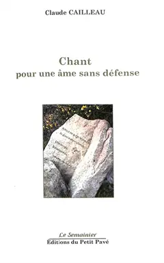 Chant pour une âme sans défense : classic poems, couverture