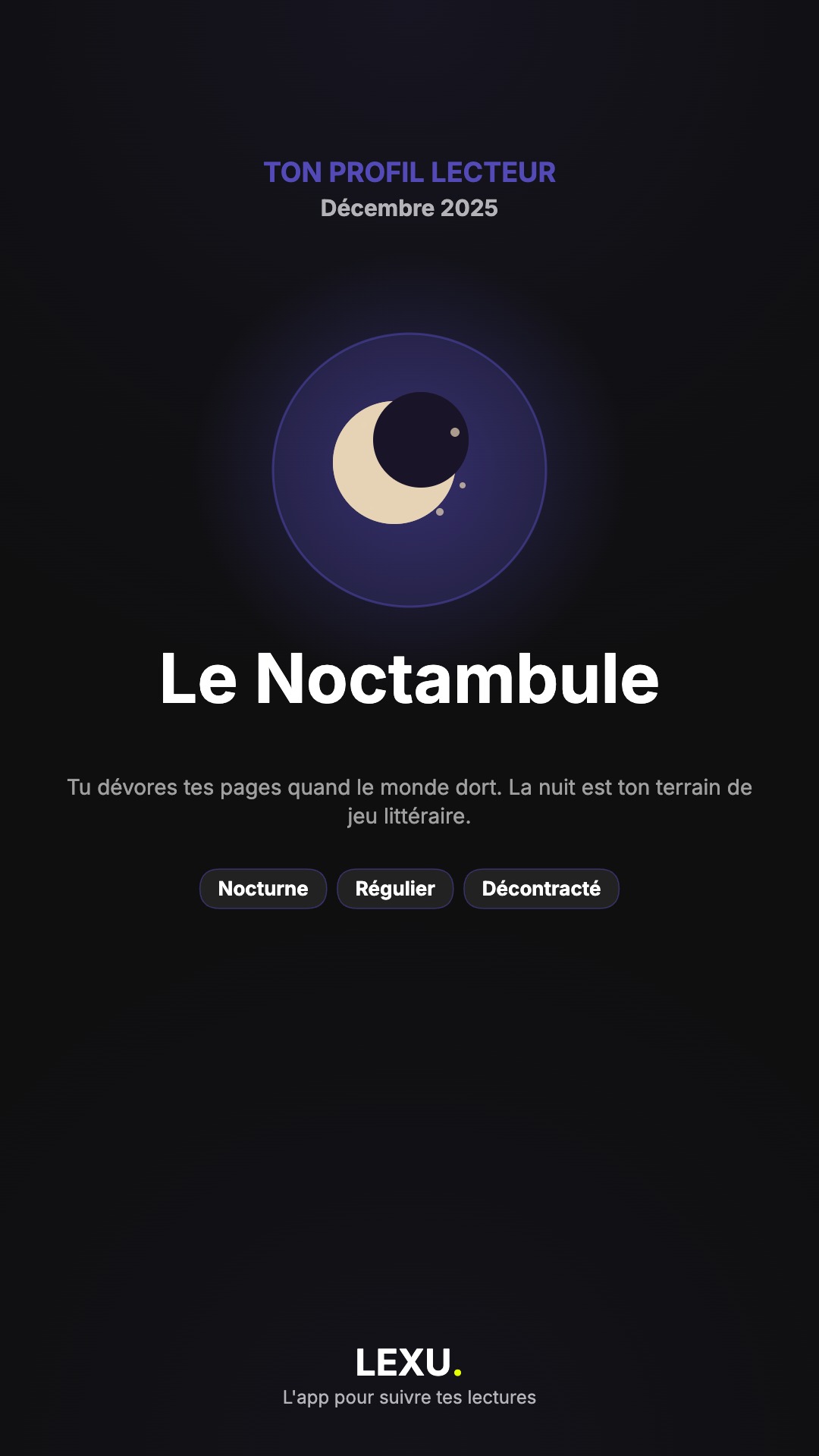 Lexu Wrapped décembre 2025 – carte 7